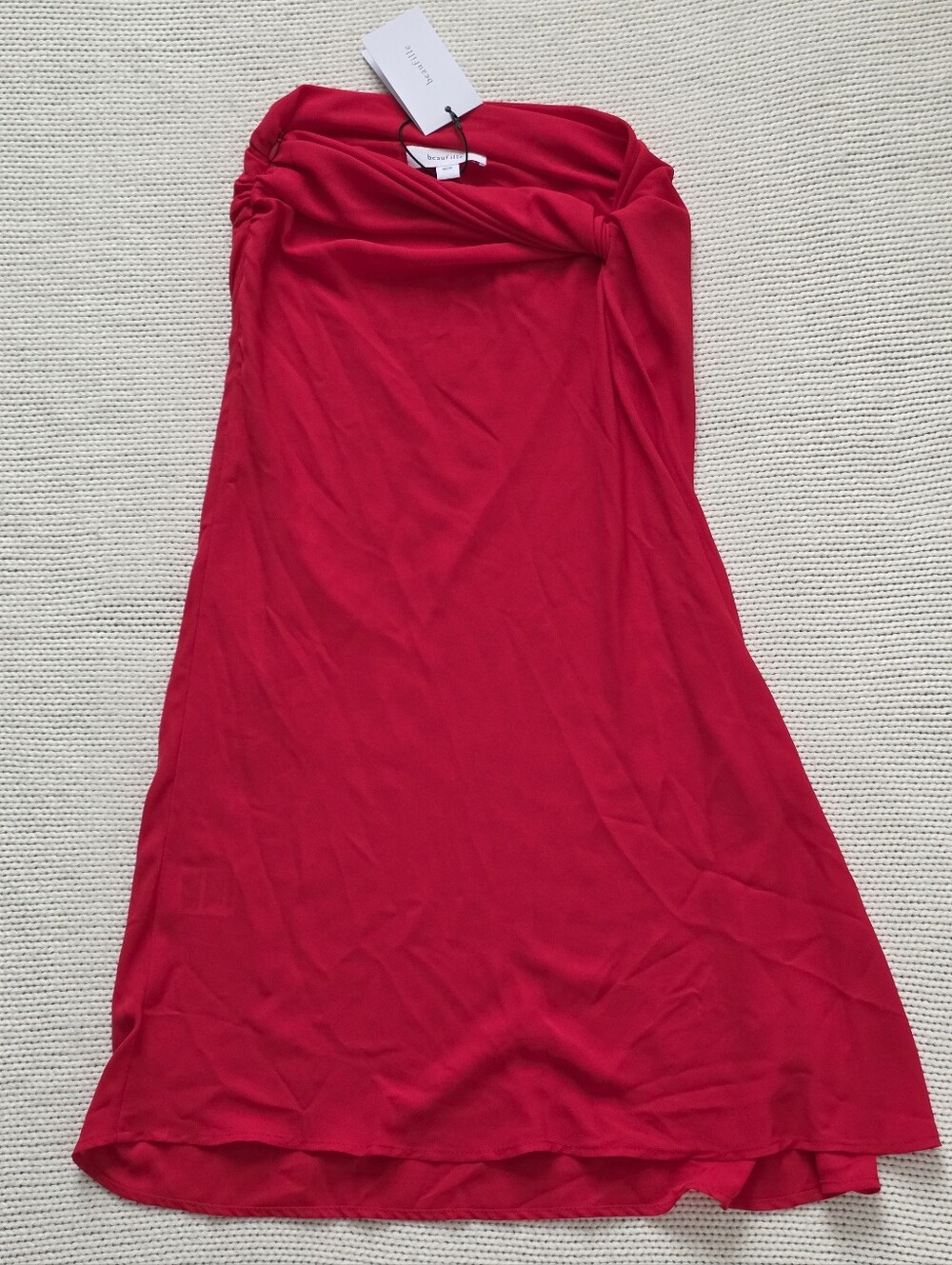 NWT Beaufille Red Vela Midi Skirt, XS, Color Vermillion - Picture 3 of 11
